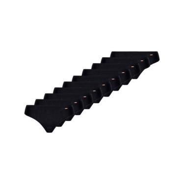 Imagem de Kit com 10 Calcinhas Biquíni Loba 40353-001 Colorido - LUPO, Preto, G