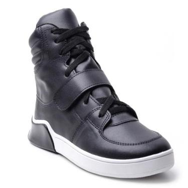 Imagem de Tênis Feminino Esportivo Cano Alto Caminhada - Mila Marques, 37, Preto