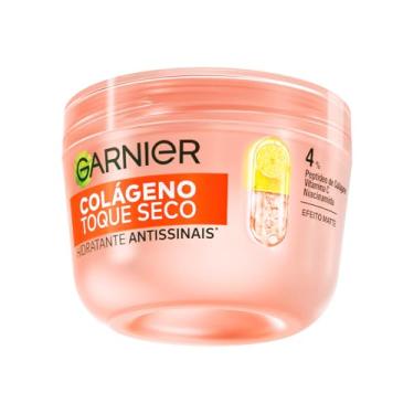 Imagem de Garnier Hidratante Facial Antissinais Toque Seco, com Colágeno, Niacinamida e Vitamina C, Aumenta a Firmeza e Elasticidade da Pele, 48h de Hidratação, 85g