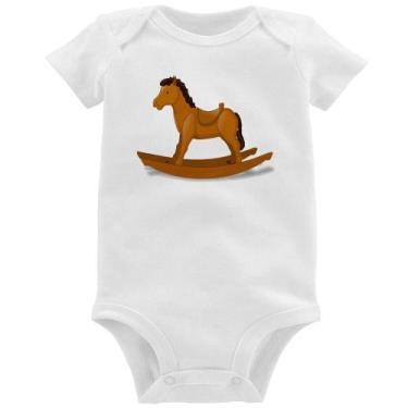 Imagem de Body Bebê Cavalinho De Pau - Foca na Moda, Branco, M