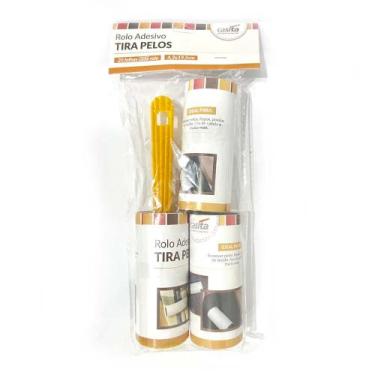 Imagem de Kit Rolo Adesivo Tira Pelos Com 3 - Casita