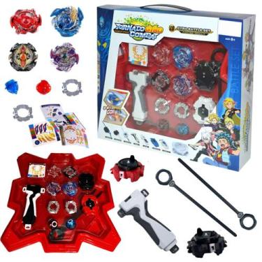 Imagem de Kit Arena Beyblade Tornado Gyro Combat Com Lançadores e Grip Super Are