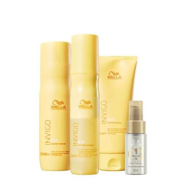 Imagem de Kit Wella Professionals Invigo Sun Reflections Duo Leave-in Oil Light 