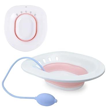 Imagem de Assento sanitário para hemorróidas Sitz Bath Cuidados pós-parto, lavatório de vapor Yoni para banho de imersão para mulheres grávidas, pacientes com acne, banho de imersão perineal para alívio da acne