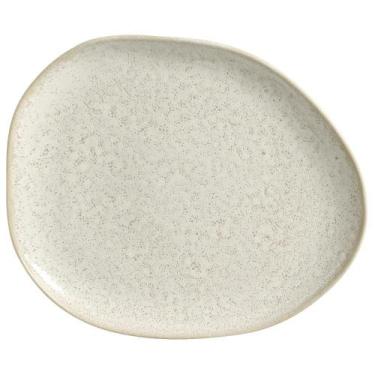 Imagem de Conjunto com 6 Pratos Raso Oval Orgânico Vanilla 31x24x2,5cm - Porto B