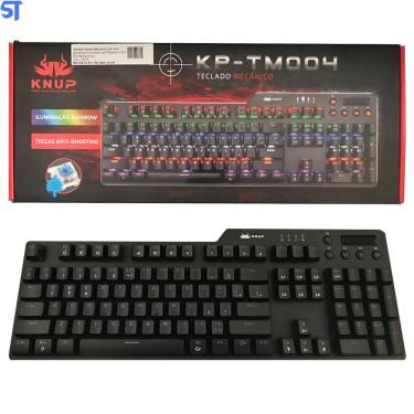 Imagem de Teclado Game Mecanico Usb Anti-ghosting Iluminacao Led Rainbow Com Fio Marca Knup