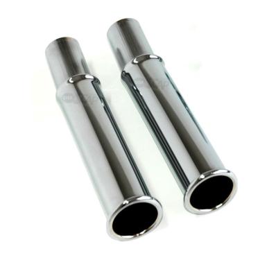 Imagem de Ponteira Escape C Grau s/ Miolo Vw Fusca Cromada Par S39