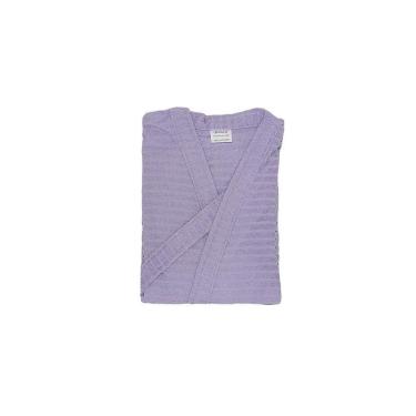 Imagem de Roupão Atoalhado Adulto Briza Lilas 4008 Tamanho Gg