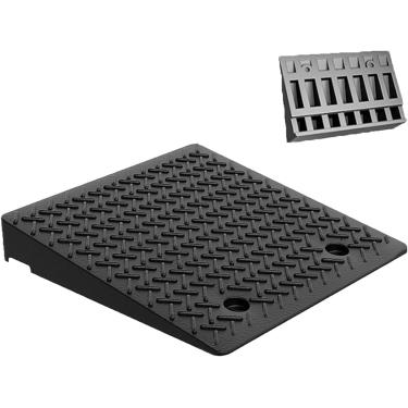 Imagem de Rampas de meio-fio para carros de borracha e plástico espessadas, rampas para cadeiras de rodas portáteis, rampas para motocicletas, rampas rodoviárias, adequadas para docas de carga, residê
