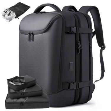 Imagem de Mochila de viagem TANGCORLE 50L Carry on com 3 cubos de embalagem
