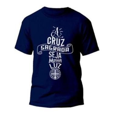 Imagem de Camiseta A Cruz Sagrada Seja Minha Luz - REF1092-Unissex