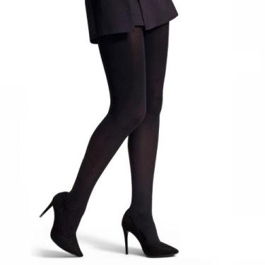 Imagem de Meia-Calça Opaca Clássica Fio 40 Feminina Selene 9650, EG, Preto