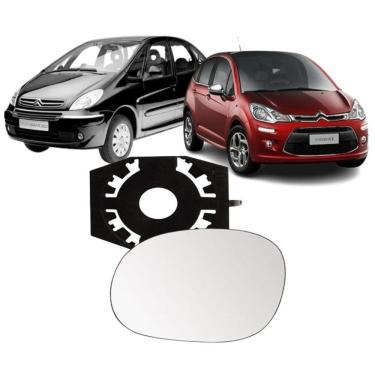 Imagem de Lente Retrovisor Com Base C3 Picasso Todos Lado Esquerdo