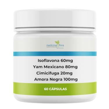 Imagem de Composto Menopausa Isoflavona, Yam Mexicano, Cimicifuga, Amora Negra - 60 Doses