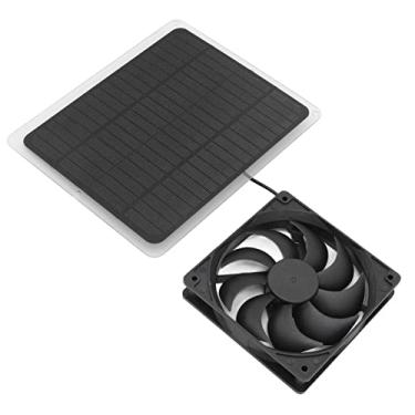 Imagem de Kit de Ventilador de Energia Solar, Ventilador Leve do Painel de Carregador Solar, Kit de Ventilador de Painéis Solares de 10W para Estufa, Casa de Estimação, Casa na árvore Com