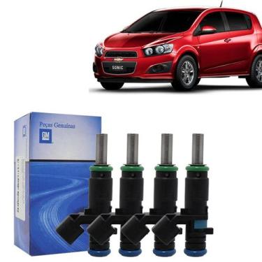 Imagem de 4x BICOS INJETORES SONIC 1.6 2012 A 2014 55568796 - GENUINE