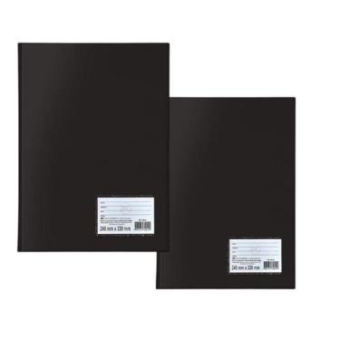 Imagem de Pasta Catalogo Oficio Preto Com 100 Envelopes Dac kit 2 unidades