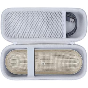 Imagem de Lebakort Estojo de armazenamento compatível com Beats Pill - Alto-falante Bluetooth sem fio (capa cinza prata)