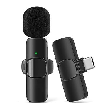 Imagem de Microfone sem fio para Android, iPhone (novo 15), PC, laptop, iPad (USB-C), tablet, câmera, plug-play, gravação de vídeo, transmissão ao vivo, vlogging, YouTube, entrevista, Instagram, Facebook