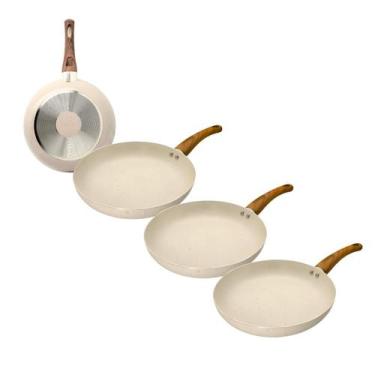 Imagem de Kit 3 Frigideira De Cerâmica Antiaderente Sahara De 26cm - CASAMBIENTE