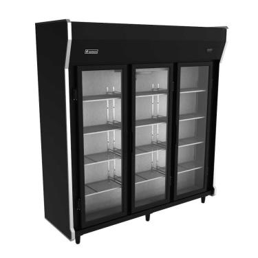 Imagem de Balcão Auto Serviço Frios E Laticínios 3 Portas Preto Vrev30 220v - Venâncio