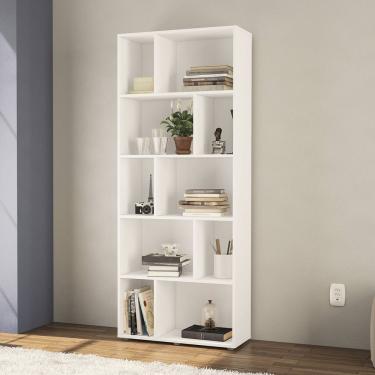 Imagem de Estante Montessoriana Com 10 Nichos Politorno Branco