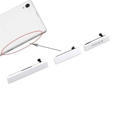 Imagem de Peças de substituição de telefone celular Tampa do cartão SIM + USB Charging Port Cover + Micro SD Tampa do cartão de pó Conjunto para Sony Z1 / L39H / C6903 Acessórios telefônicos
