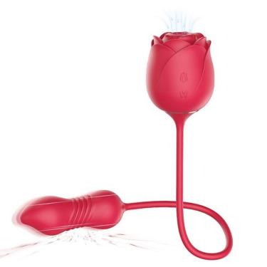 Imagem de Estimulador De Clitóris Em Formato De Rosa Immortal Flower 5 - S-hande - Vermelho