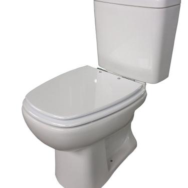 Imagem de Kit Vaso Sanitário Monaco Com Caixa Acoplada Branco