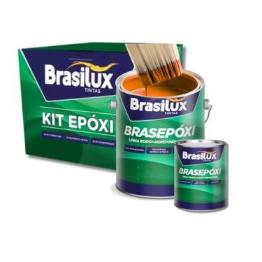 Imagem de Tinta Epoxi Brasilux Galão 3,6l P/ Banheiro/cozinha, Laranja