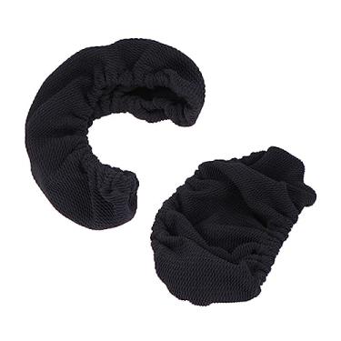 Imagem de Uonlytech 2Peças Capa Braço Elástica Cadeira de Escritório Proteção Confortável e Durável Escritório e Casa Preta