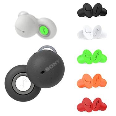 Imagem de ALXCD Fones De Ouvido Compatíveis Com Sony Linkbuds Wf-L900, 5 Pares Pinos Silicone Macio Isolamento Ruído, Preto, Branco, Vermelho, Verde E Laranja