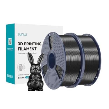 Imagem de Filamento PLA de seda brilhante 1,75 mm, filamento de impressora 3D PLA brilhante de 1,75 mm ± 0,02 mm, adequado para a maioria das impressoras 3D FDM, boa embalagem a vácuo, carretel de 2 kg (2 kg