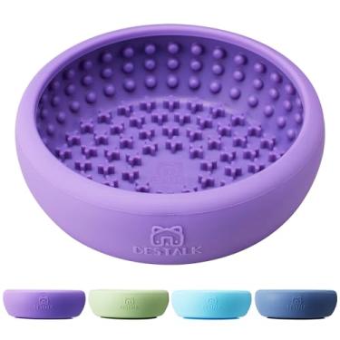 Imagem de Tigela para lamber cachorros, tapete para lamber Bestalk para alívio da ansiedade, para cães, antiderrapante, tigela de congelamento, alimentador de quebra-cabeça para distração, silicone livre de BPA
