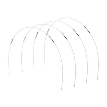 Imagem de Conjunto de Aros para Estufa de Jardim, 30 Aros de Fibra de Vidro Com Conectores de Metal para Plantas de Escalada para Amantes de Jardinagem, Durante Todo o Ano (GREEN)