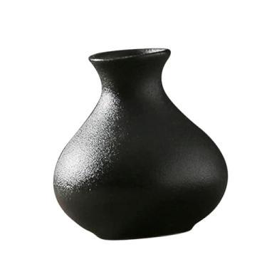 Imagem de Fenteer Vaso de cerâmica, vaso pequeno, minimalista, suporte para flores, arranjo de flores, ornamento para estante, mesa, decoração de mesa, Style B