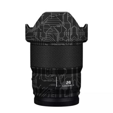 Imagem de Adesivo de lente de câmera antiarranhões para Panasonic Lumix S 24 mm F1.8 Película protetora de revestimento protetor corporal capa para 24 1,8 (titânio de circuito)