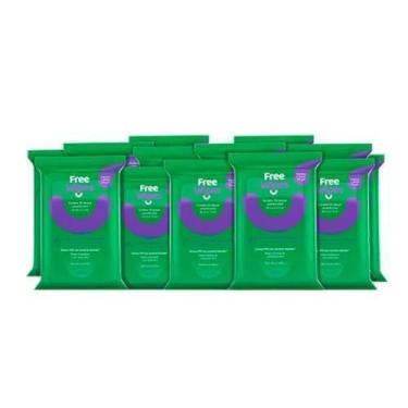Imagem de Free Wipes Lenços Umedecidos Antissépticos - Kit Com 12
