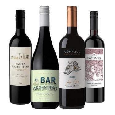 Imagem de Kit 4 Vinhos Malbec do Novo Mundo - Kit Divvino