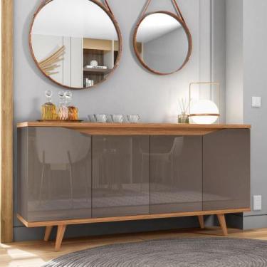 Imagem de Buffet Louise Cinza Pérola Noce 4 Portas - CASA H