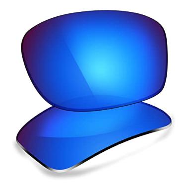 Imagem de ThunderClap Lentes de reposição polarizadas para óculos de sol Oakley Gauge 8 M OO4124 - Azul Geyser