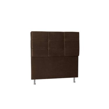 Imagem de Cabeceira Tóquio 1,40 Cm Para Cama Box Casal Suede Marrom