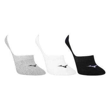 Imagem de Kit Meia Mizuno Basic I - 3 Pares, Cinza, 39/44