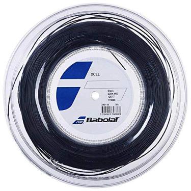 Imagem de Babolat Corda de tênis Xcel - Preta - 1,25 mm/17G - Carretel de 200 m