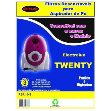Imagem de Kit c/3 Sacos Descartáveis Aspirador Electrolux Twenty - Oriplast