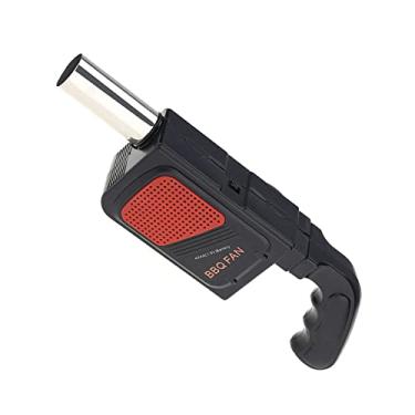 Imagem de Ventilador de soprador de churrasco do cffuvros, soprador de fogo portátil de bateria para churrasqueira a carvão, churrasqueira de fluxo de ar ajustável para camping, fogueira,