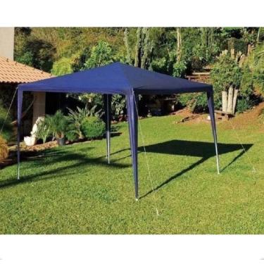 Imagem de Tenda Gazebo Praia 3x3 Barraca Camping Campo Top Com Proteção Solar Desmontável (AZUL)