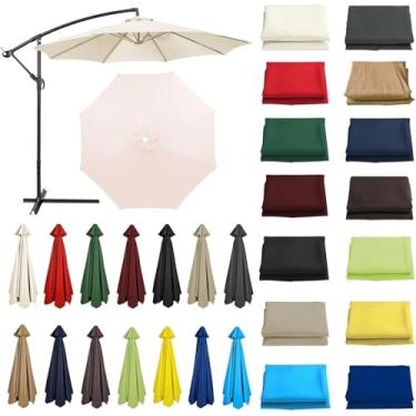 Imagem de Guarda-sol De Substituição Canopy 200cm 270cm 300cm 6.5ft 9ft 10ft Parasol Guarda-chuva Substituição Canopy Cover Poliéster 6arms 8 Braços Tecido De Substituiçã, Royal Blue, 8 ribs-2.7m(8.8ft)