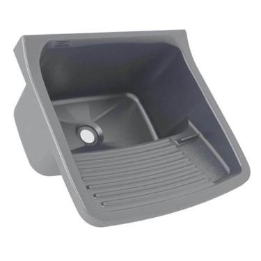 Imagem de Tanque Plástico para Lavar Roupa 22 Litros Prata - TQ0/SCPRA - ASTRA