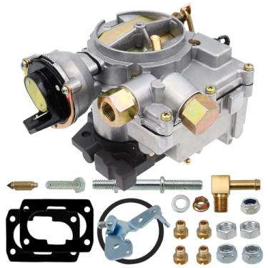 Imagem de NENKUTEN Carburador Marítimo 2 Barris Carburador para Mercruiser 3.0L 2.5L 4 CYL motores com estrangulador elétrico, jatos de ligação longa e porca de juntas de substituição 3310-864940A01, 3310864940A01, 8M0045397